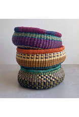 Round Bolga Basket - Assorted Colors