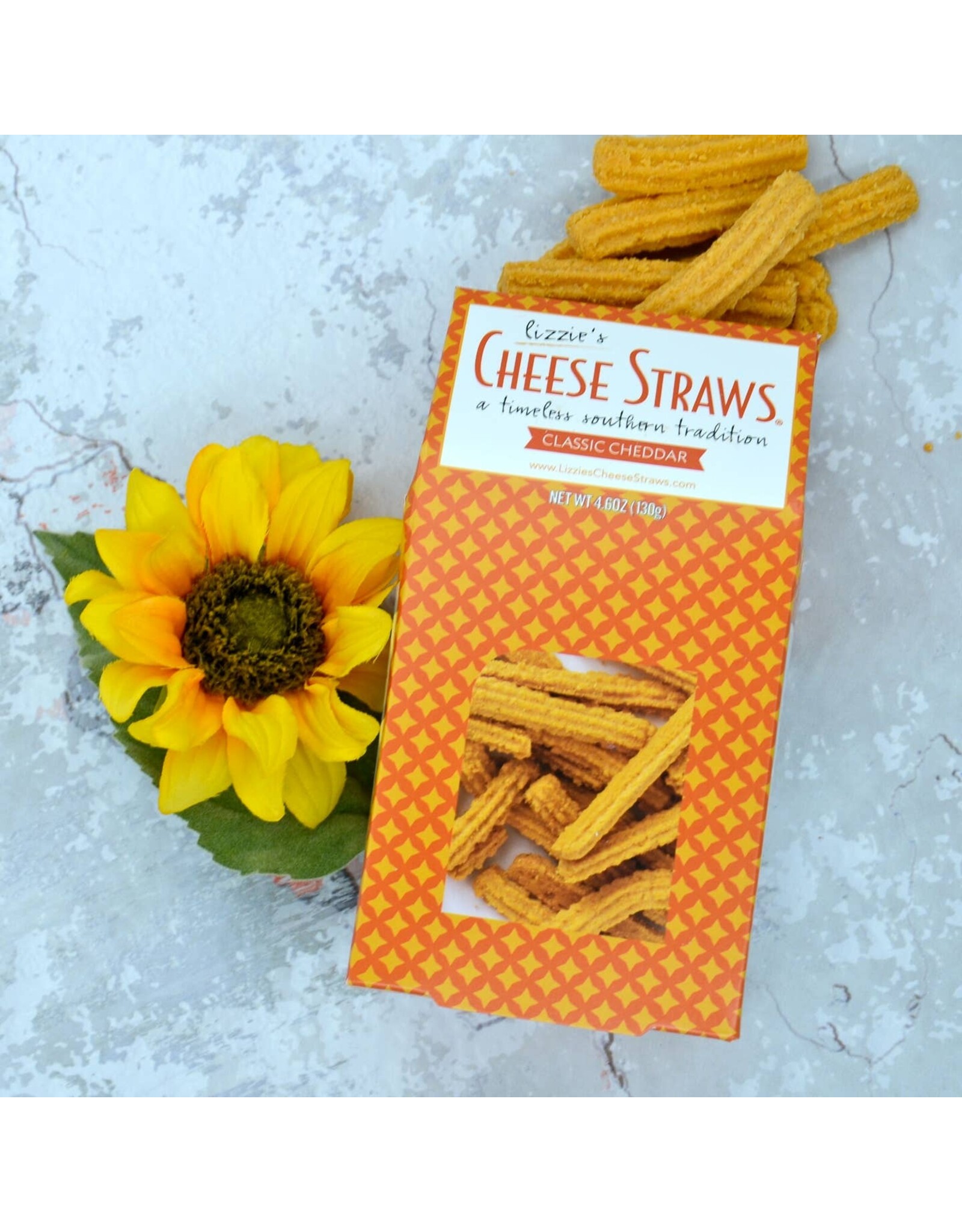 Lizzie Cheese Straws Classic Cheddar, 4.6 oz