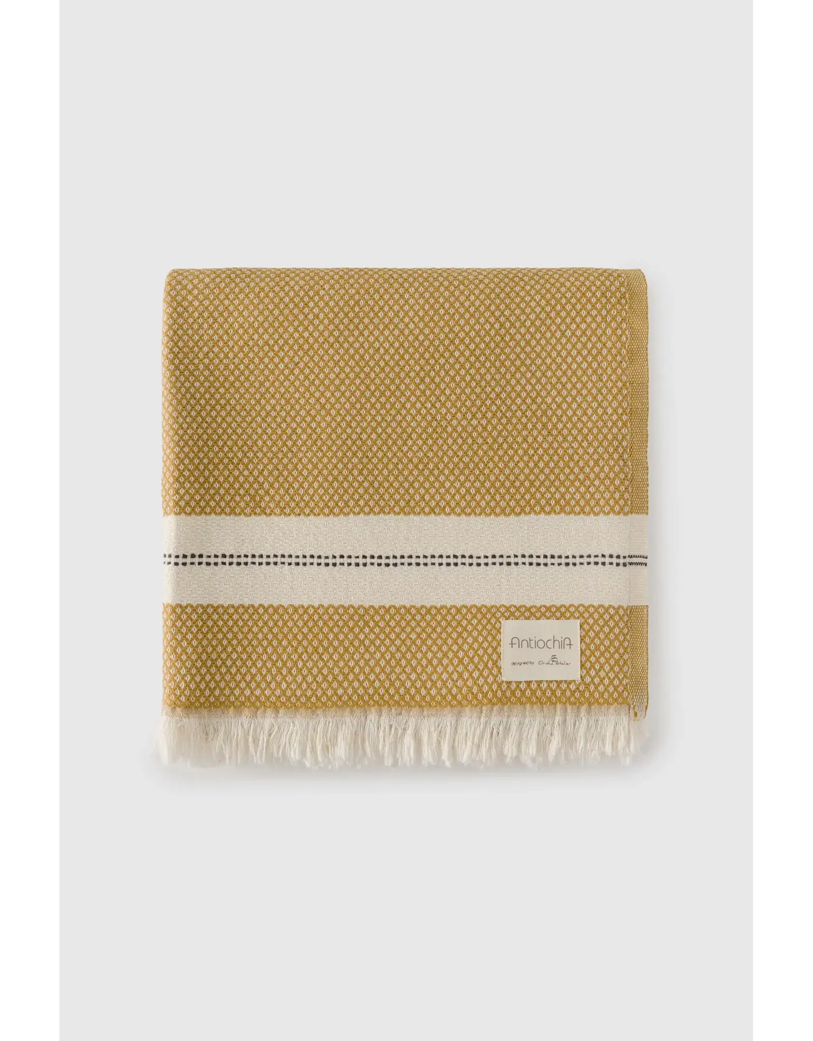 Hazel Throw, Mustard, Turkey