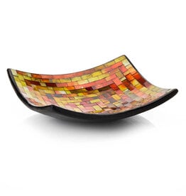 Harvest Hues Mosaic Dish