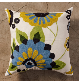 Bela Embroidered Pillow, India