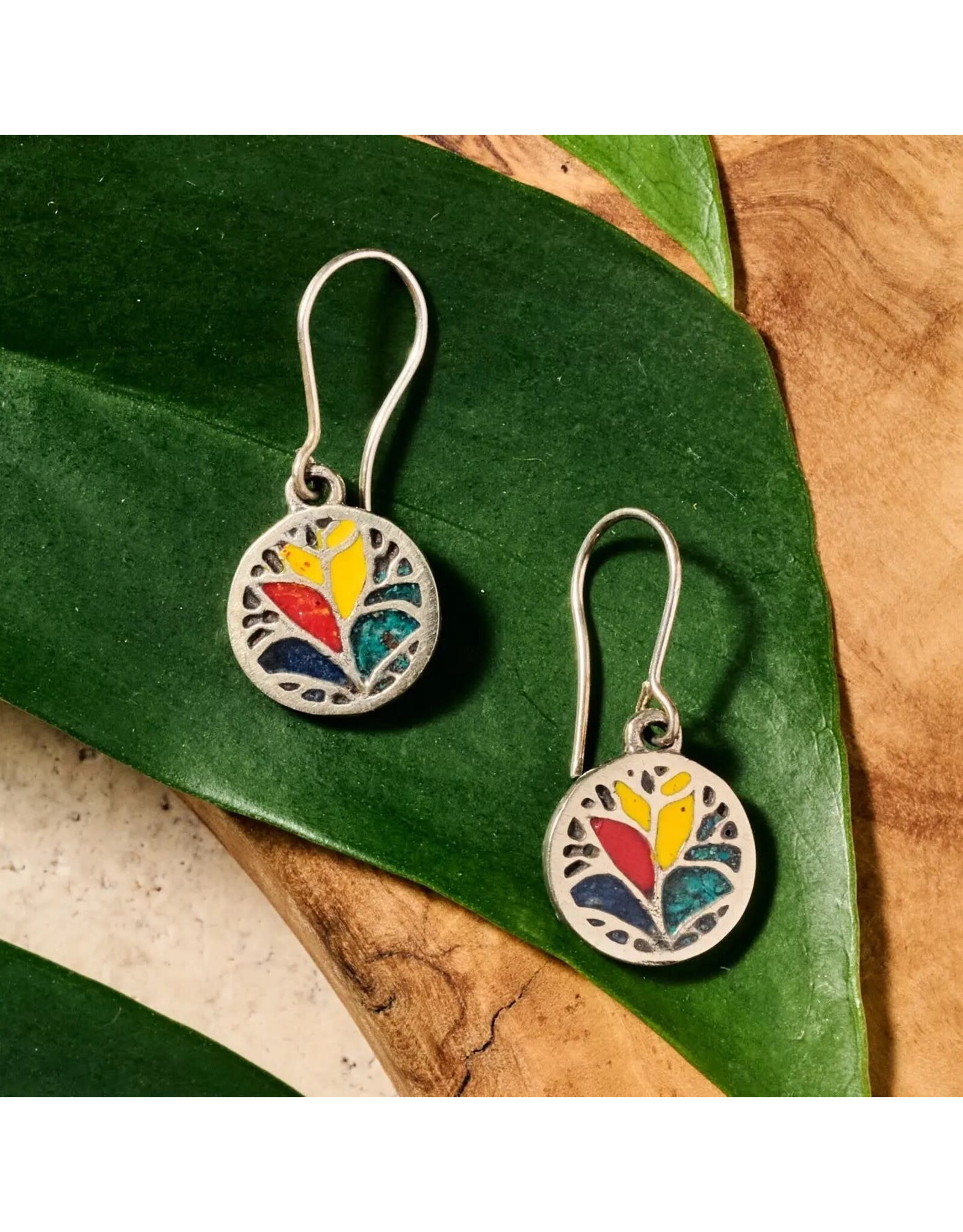 Bosque Colorscape Dangle Earrings, Peru
