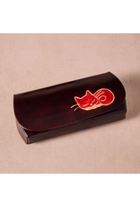 Cat Leather Eyeglass Case