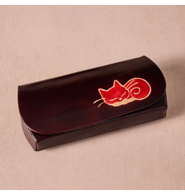Kittee Leather Eyeglass Case