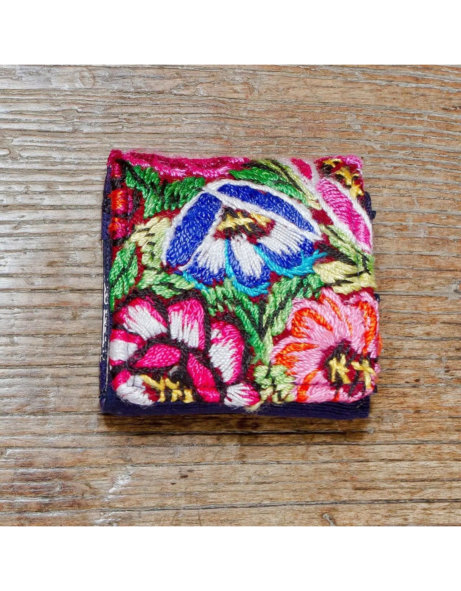 Trade roots Small Embroidered Travel Jewelry Case