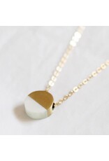 Kamali necklace, brass and upcycled bone-kenya