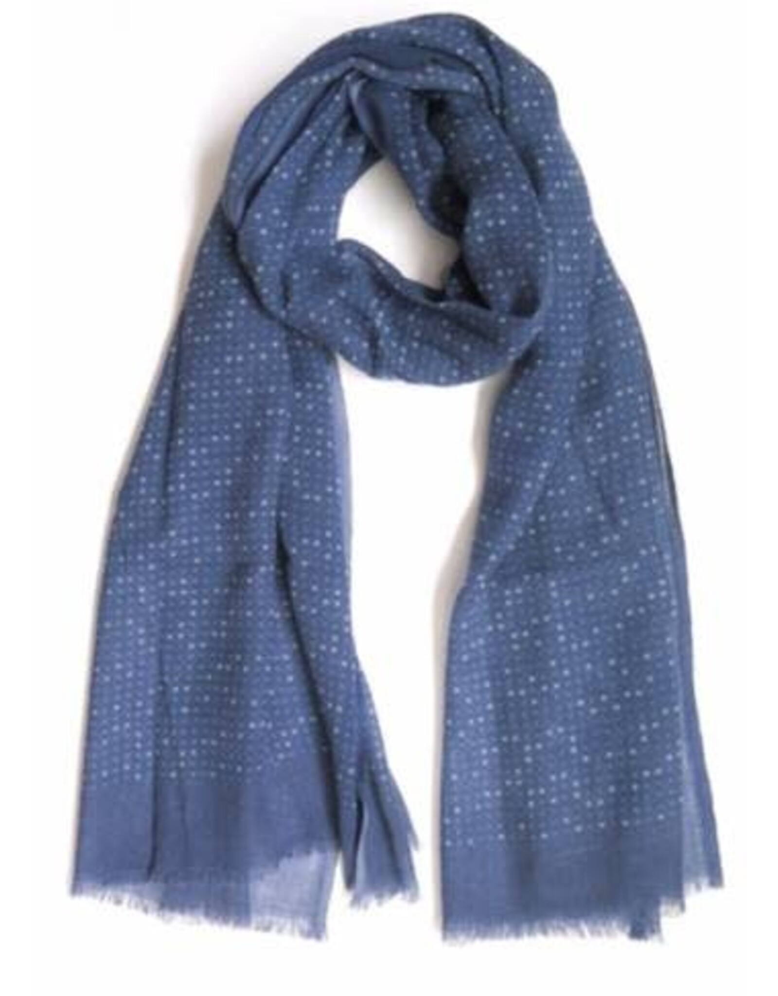 100% Wool, Lightweight, Hand Silk Screen Dot Pattern, India