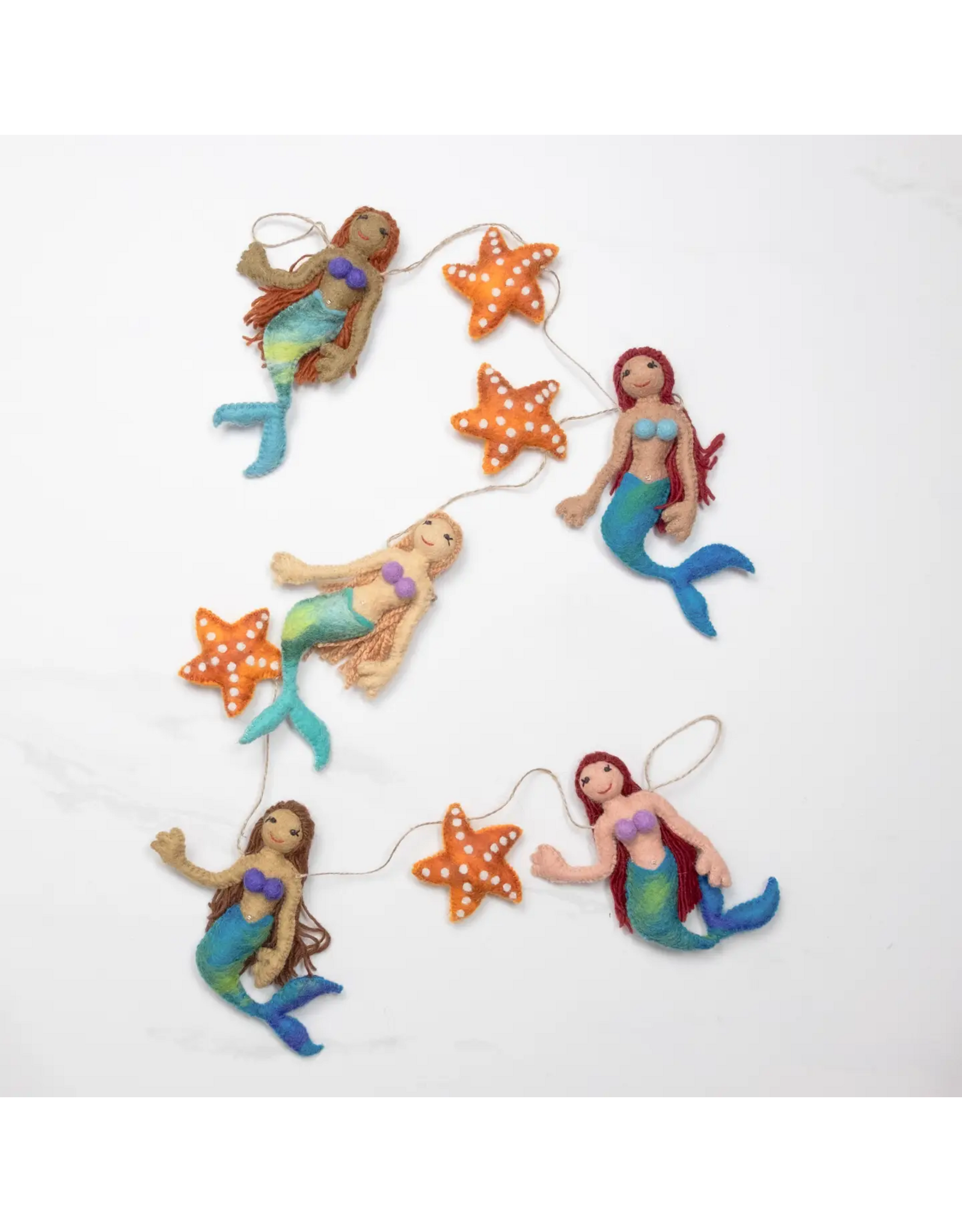 Garland - Felt Little Mermaid , Nepal