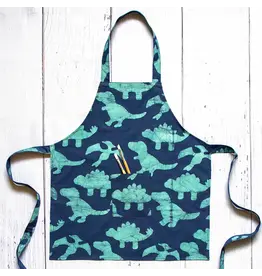Apron Kids: Dinos - Navy-Organic