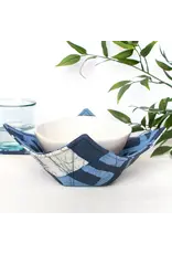 Bowl Cozy: Blocks - Navy-Organic