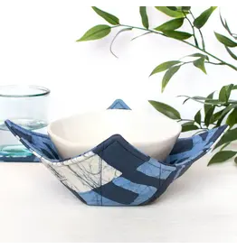 Bowl Cozy: Blocks - Navy-Organic
