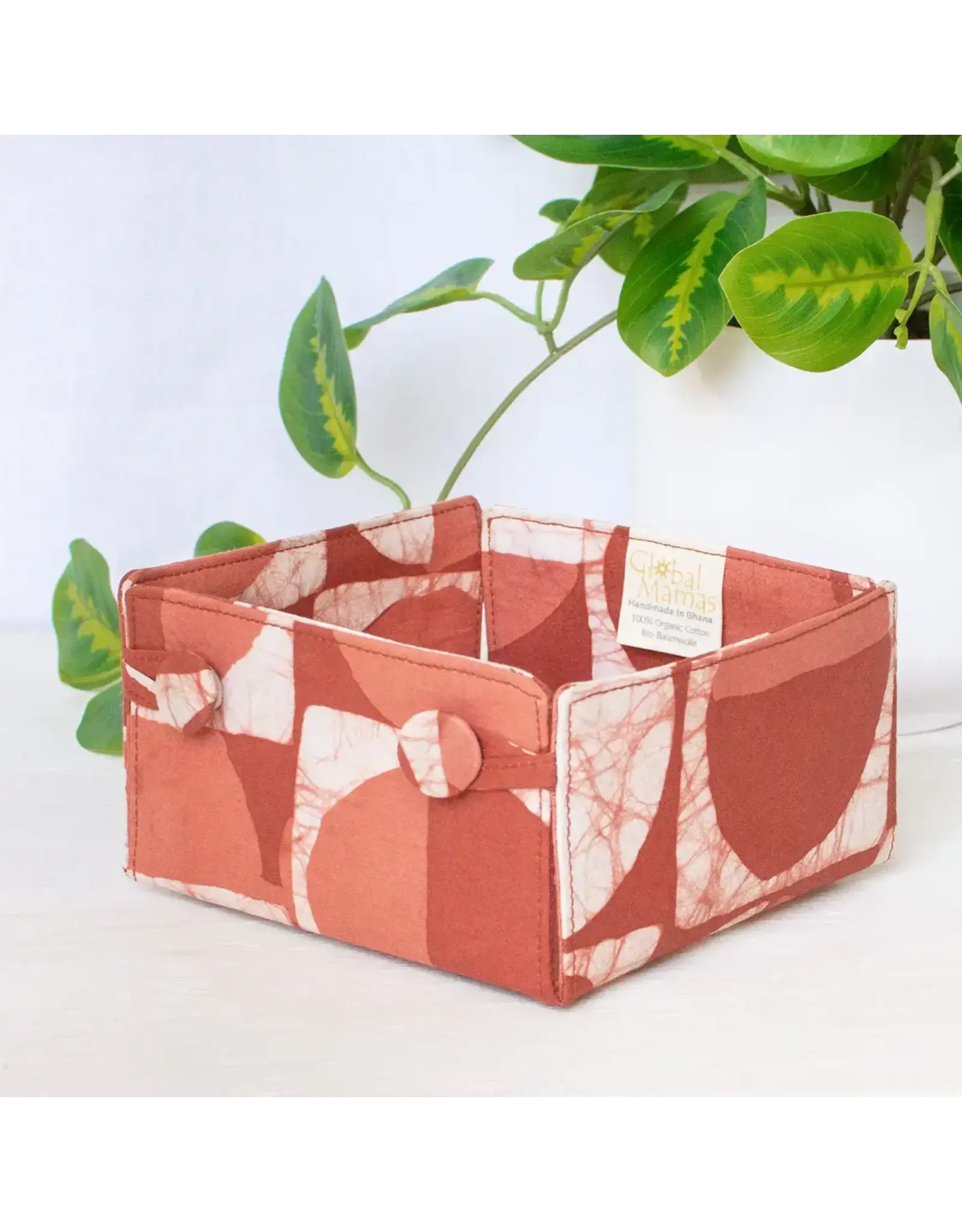 Button Basket Mini: Mod Circles - Rust-Organic