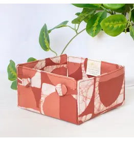 Button Basket Mini: Mod Circles - Rust-Organic