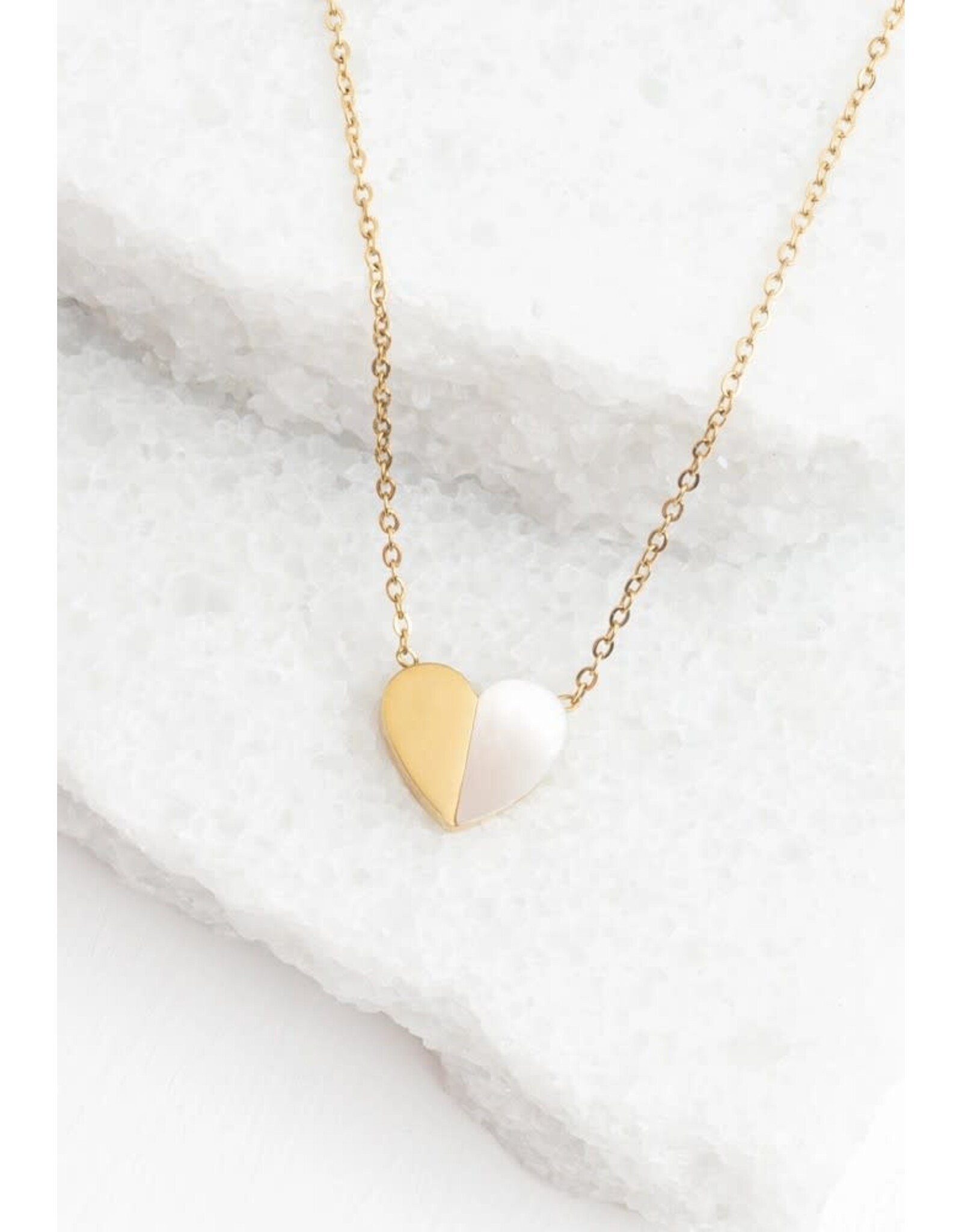 Trade roots Give Hope Necklace, gold plated and Mother of Pearl