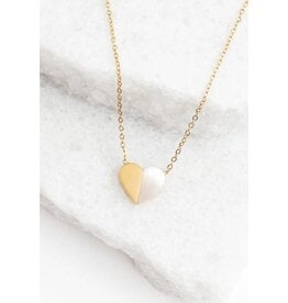 Trade roots Give Hope Necklace, gold plated and Mother of Pearl
