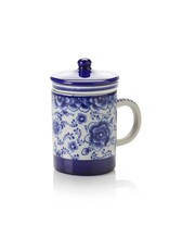 Indigo Bloom Tea Infuser Mug, Vietnam