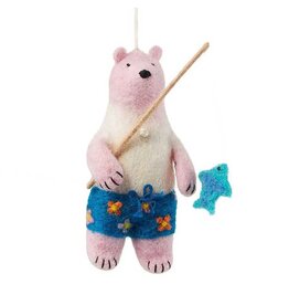 Vacation Mode Polar Bear Ornament, Nepal