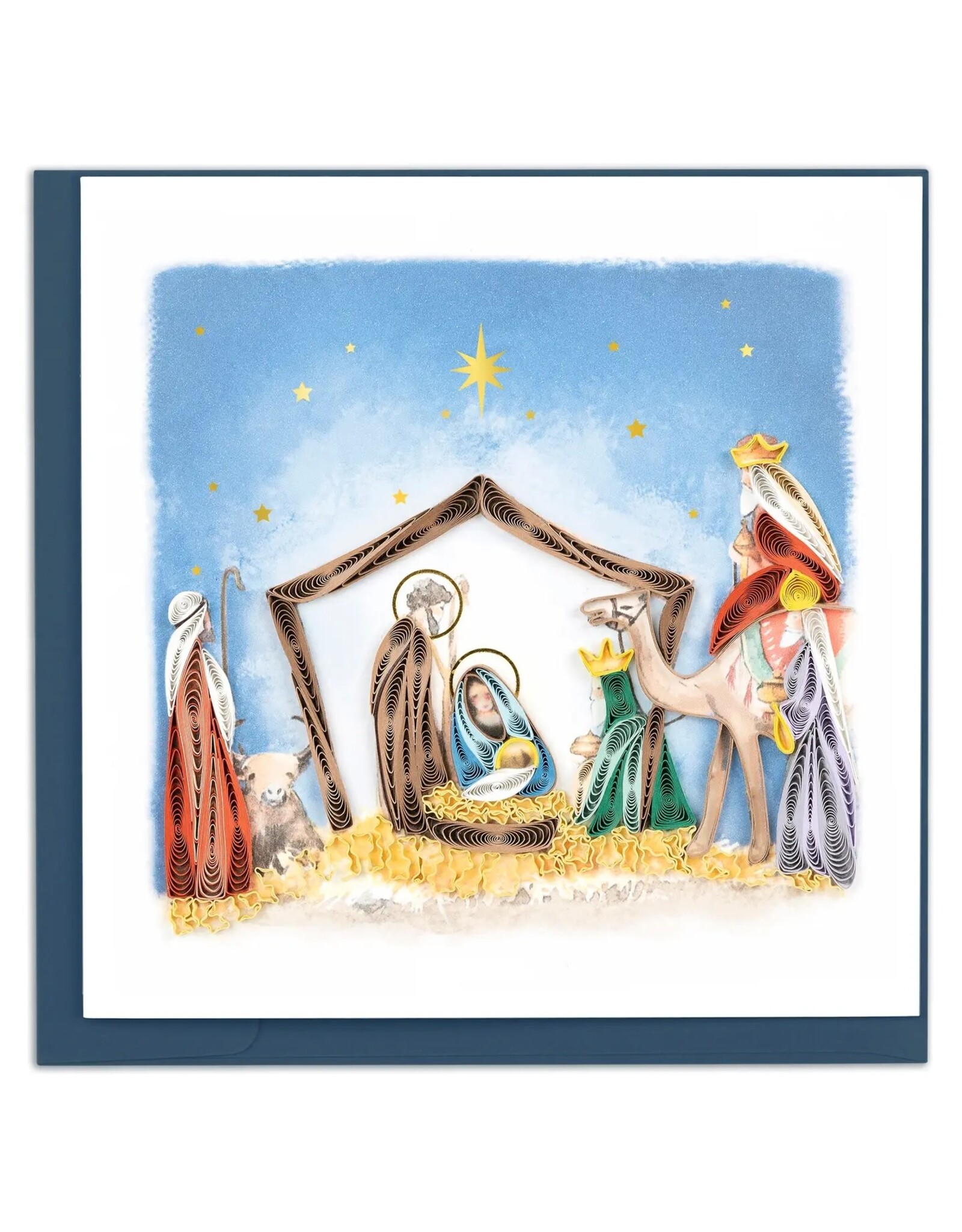 Trade roots Nativity Scene Quilling Card