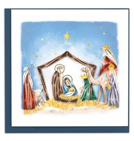 Trade roots Nativity Scene Quilling Card