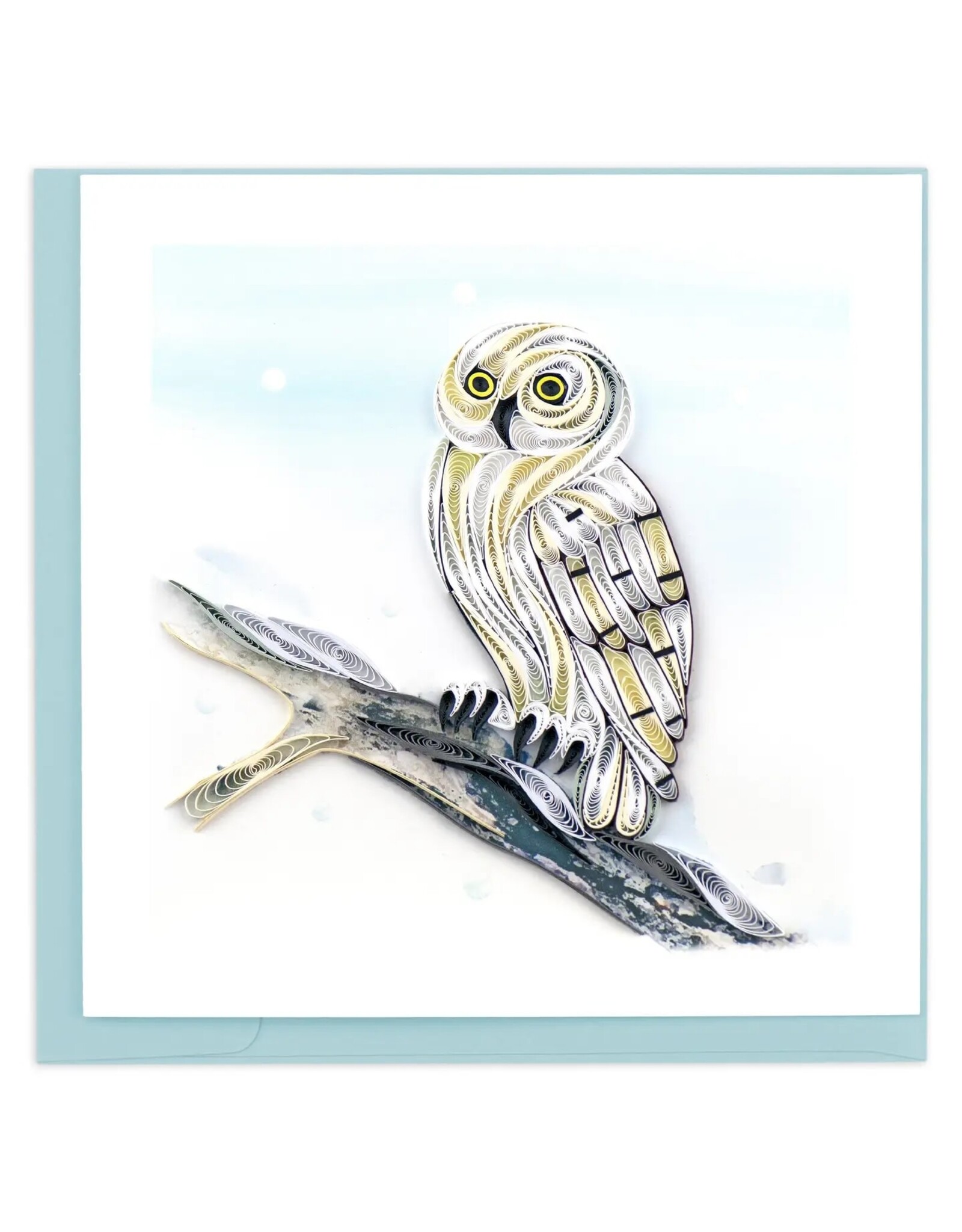 Snowy Owl Quilling Card, Vietnam