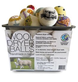 Trade roots 100% Wool Dryer Balls, NOT HOLIDAY,  Nepal