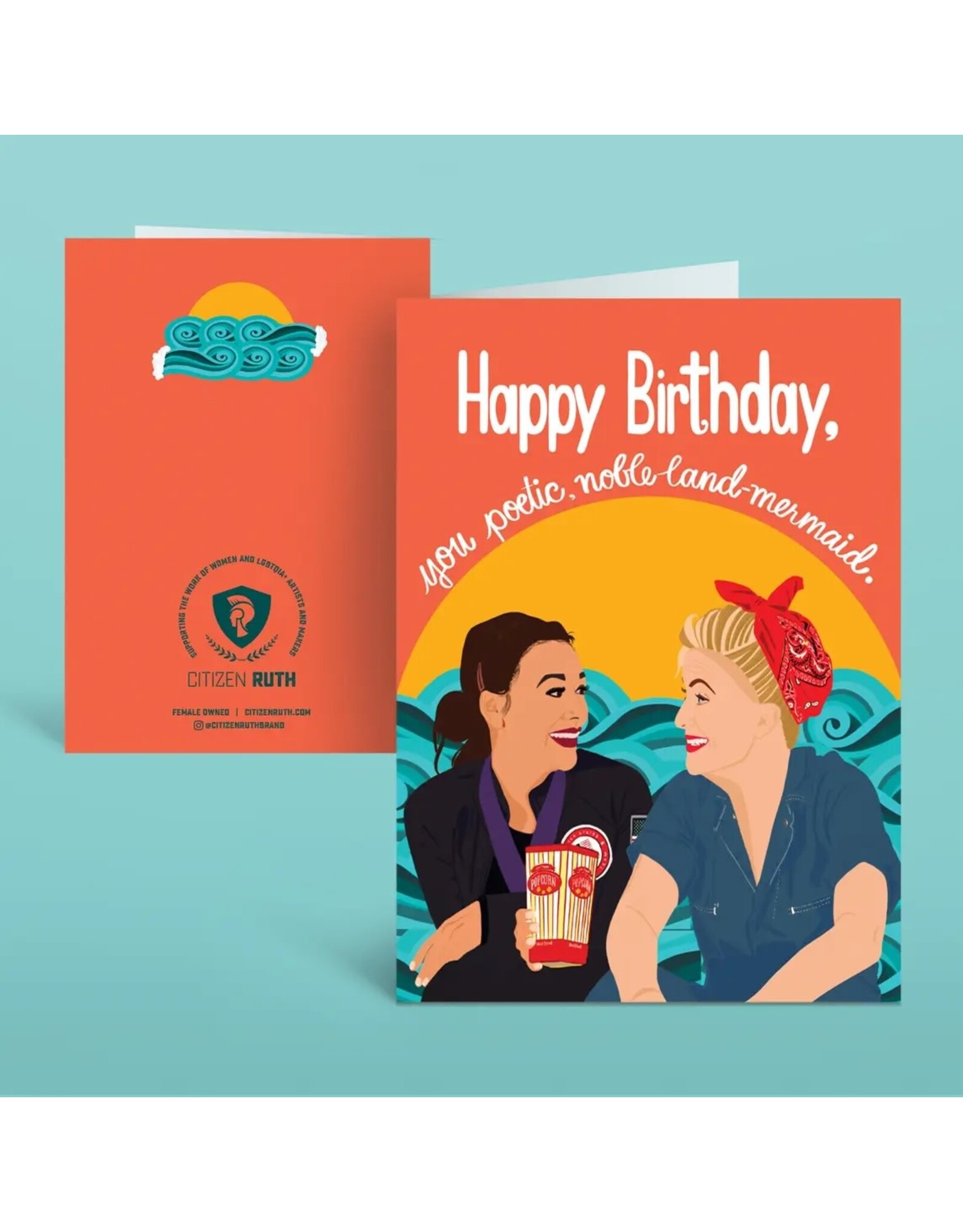 You Poetic, Noble Parks and Rec Happy Birthday Card