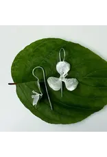Exquisite Flower Dangle Earrings - Sterling Silver, Indonesia
