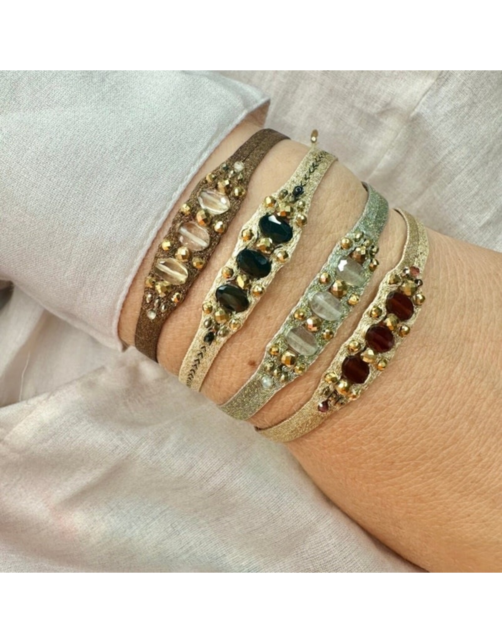 Glass Bead Bracelet, Victoria, Colombia