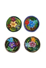 Embroidered Flowers Pins / Brooches, Guatemala