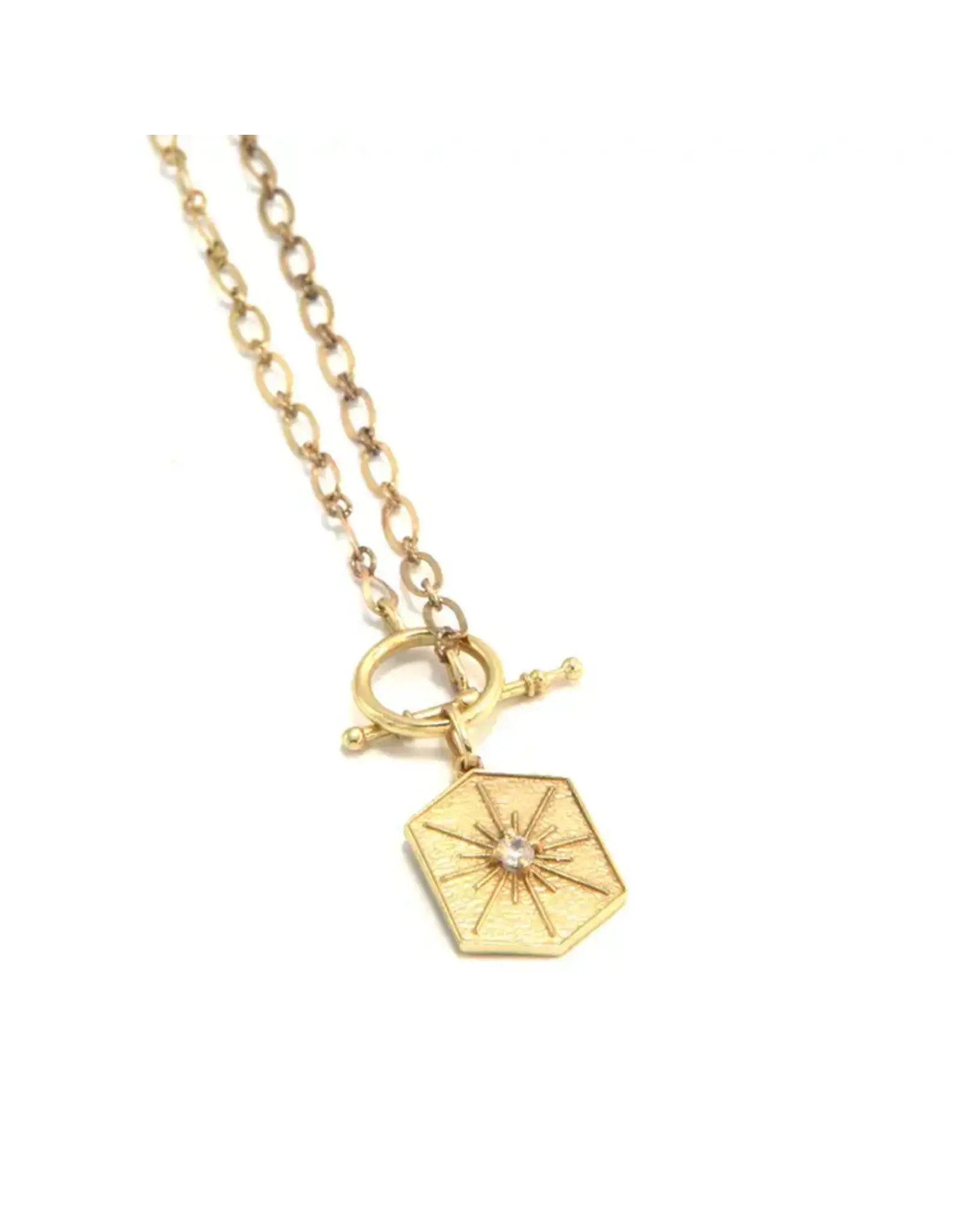 Guiding Light Brass Necklace, India