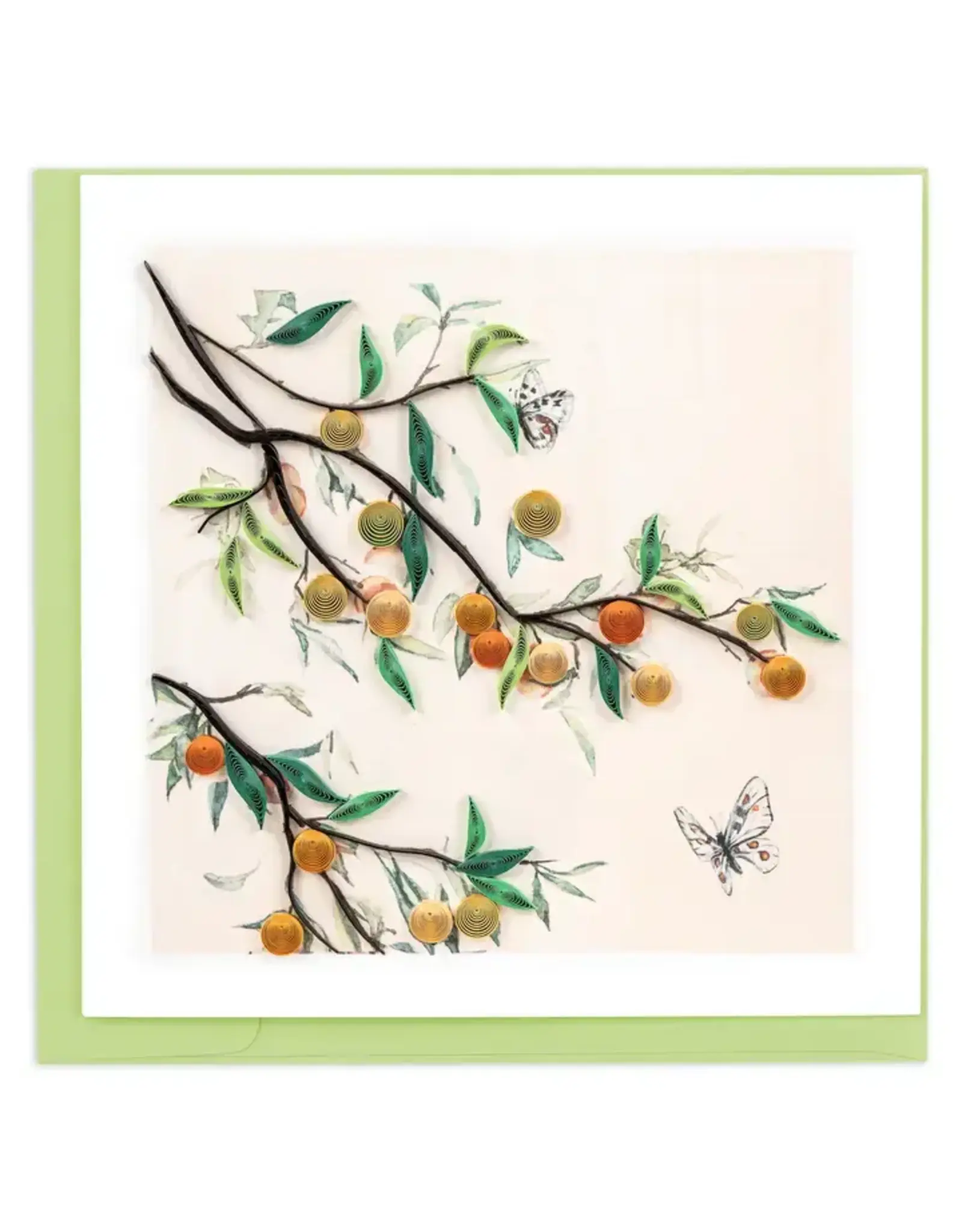 Plum Branch & Butterflies