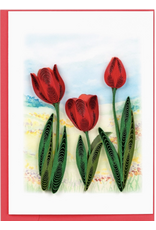 Trade roots Red Tulip  Quill Gift Enclosure, Vietnam