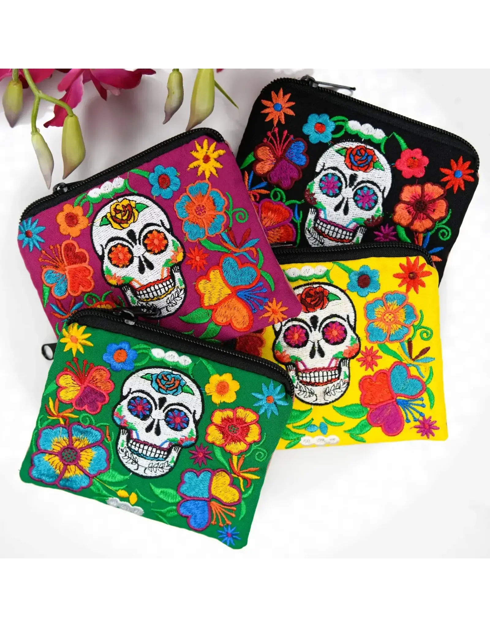 Sugar Skull Coin Bag