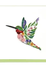 Decorative Floral Bird, Quill Card, Vietnam