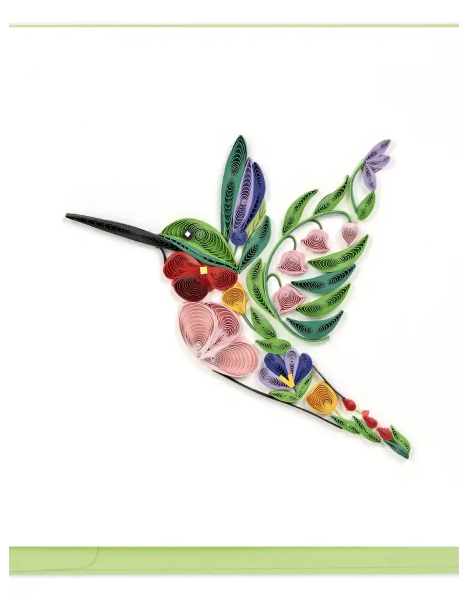 Decorative Floral Bird, Quill Card, Vietnam