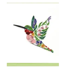Decorative Floral Bird, Quill Card, Vietnam
