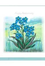 Forget-Me-Nots Anniversary Quill Card