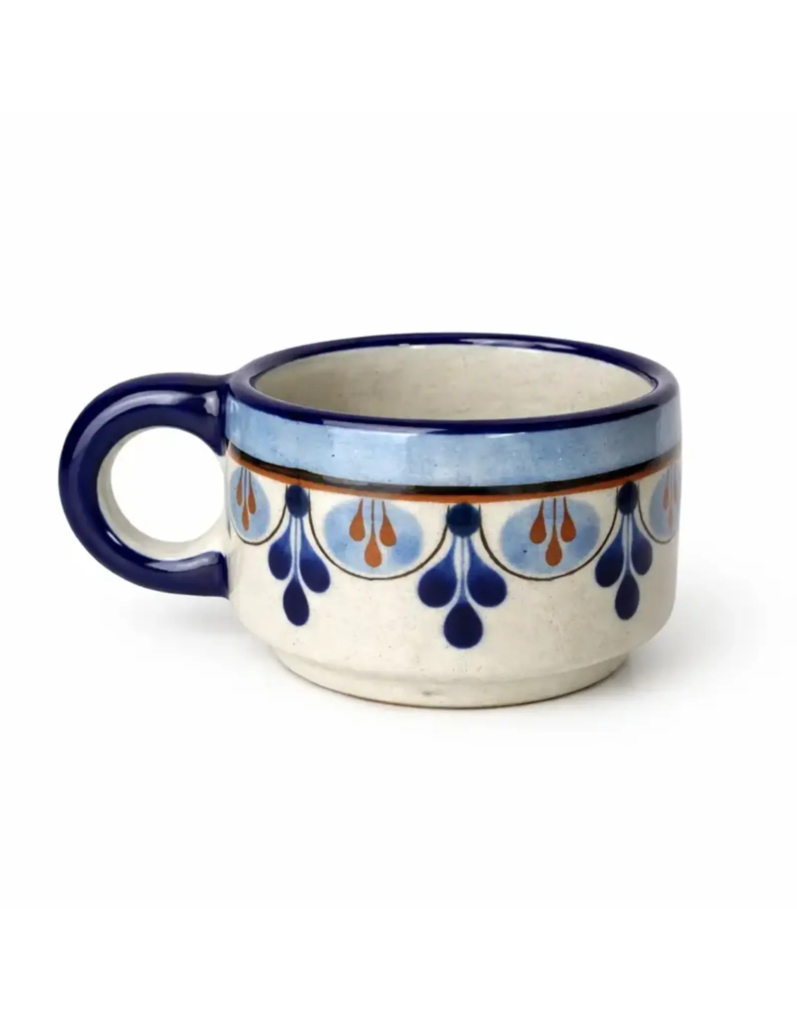 Hand-Painted Ceramic Cortado Cup, Guatemala
