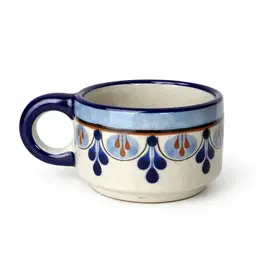 Hand-Painted Ceramic Cortado Cup, Guatemala