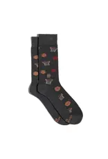 Socks That Support Youth Sports (Gray Basketballs)