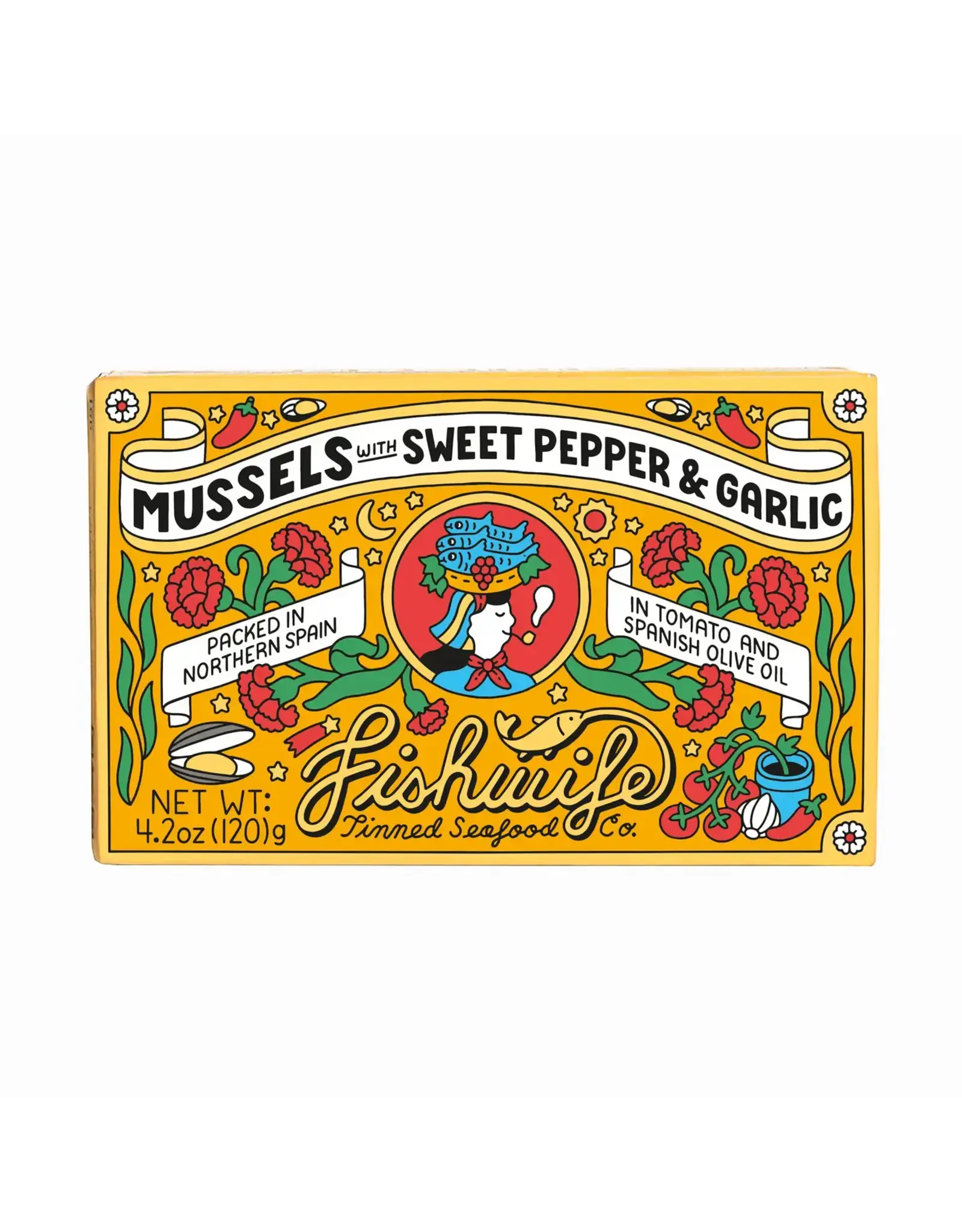 Mussels with Sweet Pepper & Garlic