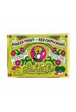 Smoked Rainbow Trout with Red Chimichurri