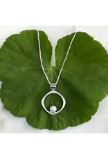 Wholeness Pearl Necklace - Sterling Silver, Indonesia