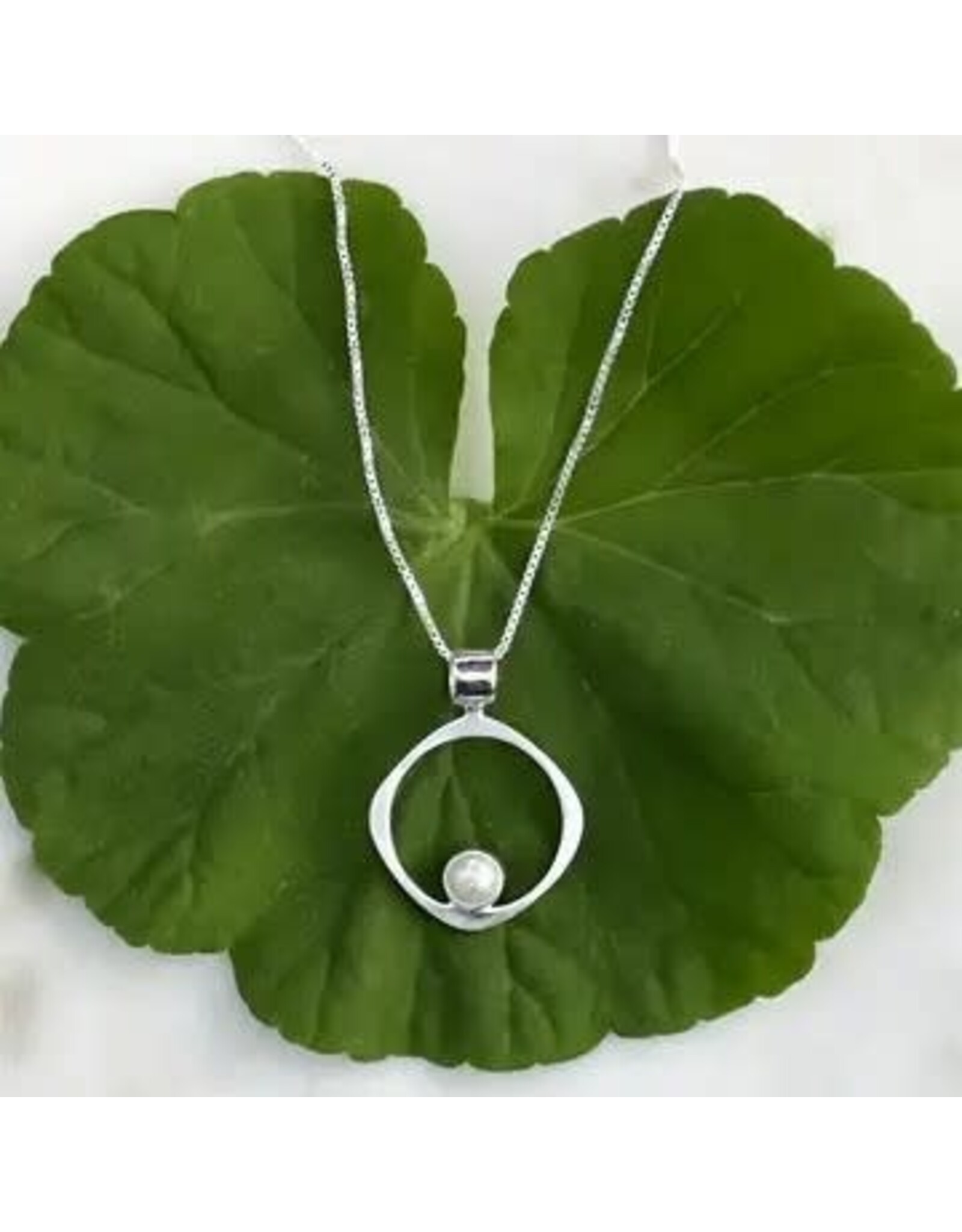 Wholeness Pearl Necklace - Sterling Silver, Indonesia