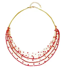 Lina Necklace Freshwater, Red, Thailand