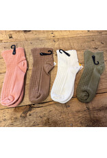 Organic Cotton, Scallop Quarter Socks