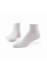 Organic Cotton, Scallop Quarter Socks