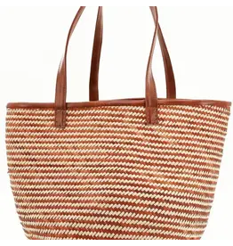 Trade roots Kikapu Long Handled Tote Bag, Uganda
