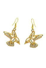 Tumbaga Gold Birds Drop Earrings