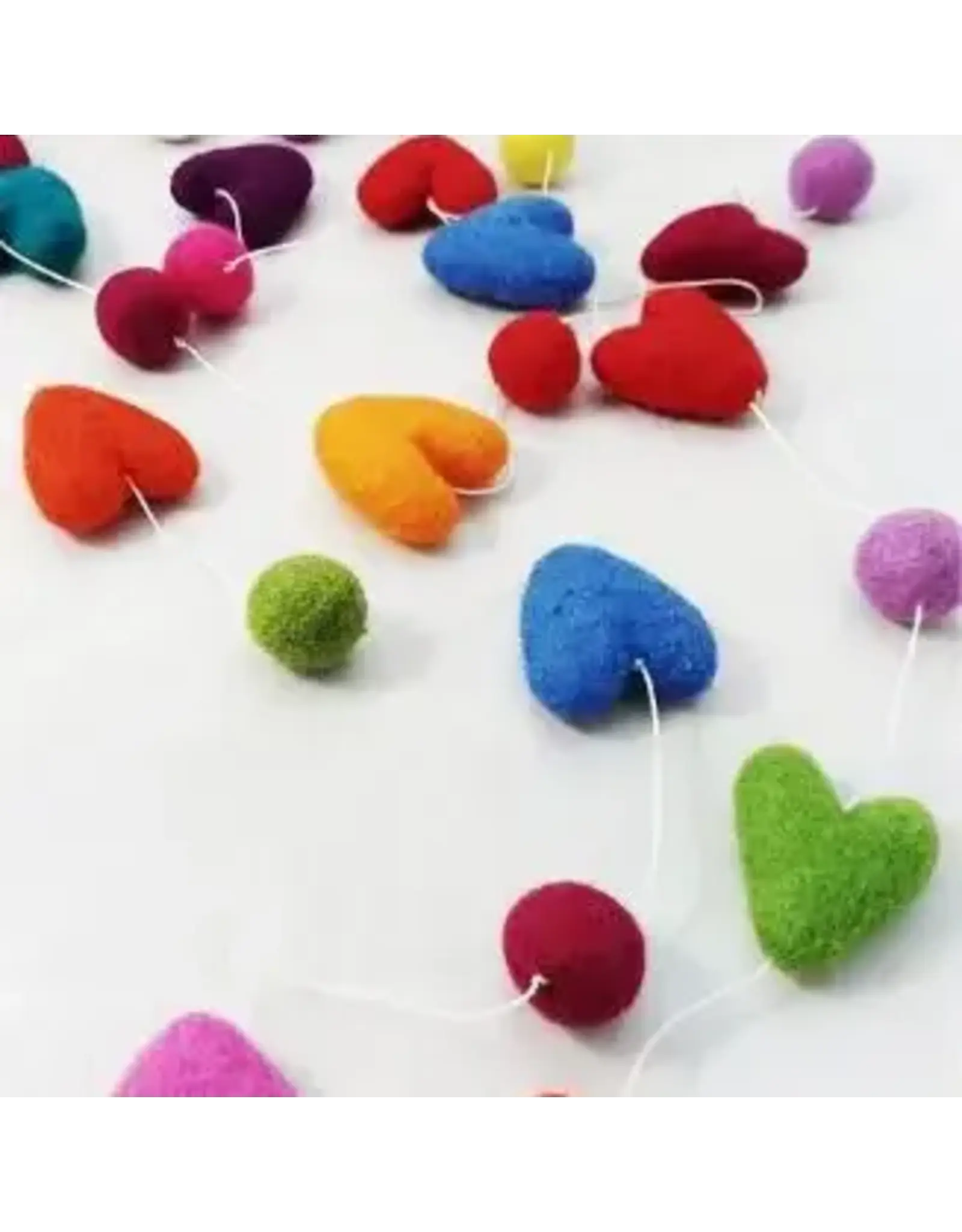 Felt Heart Garland, Nepal